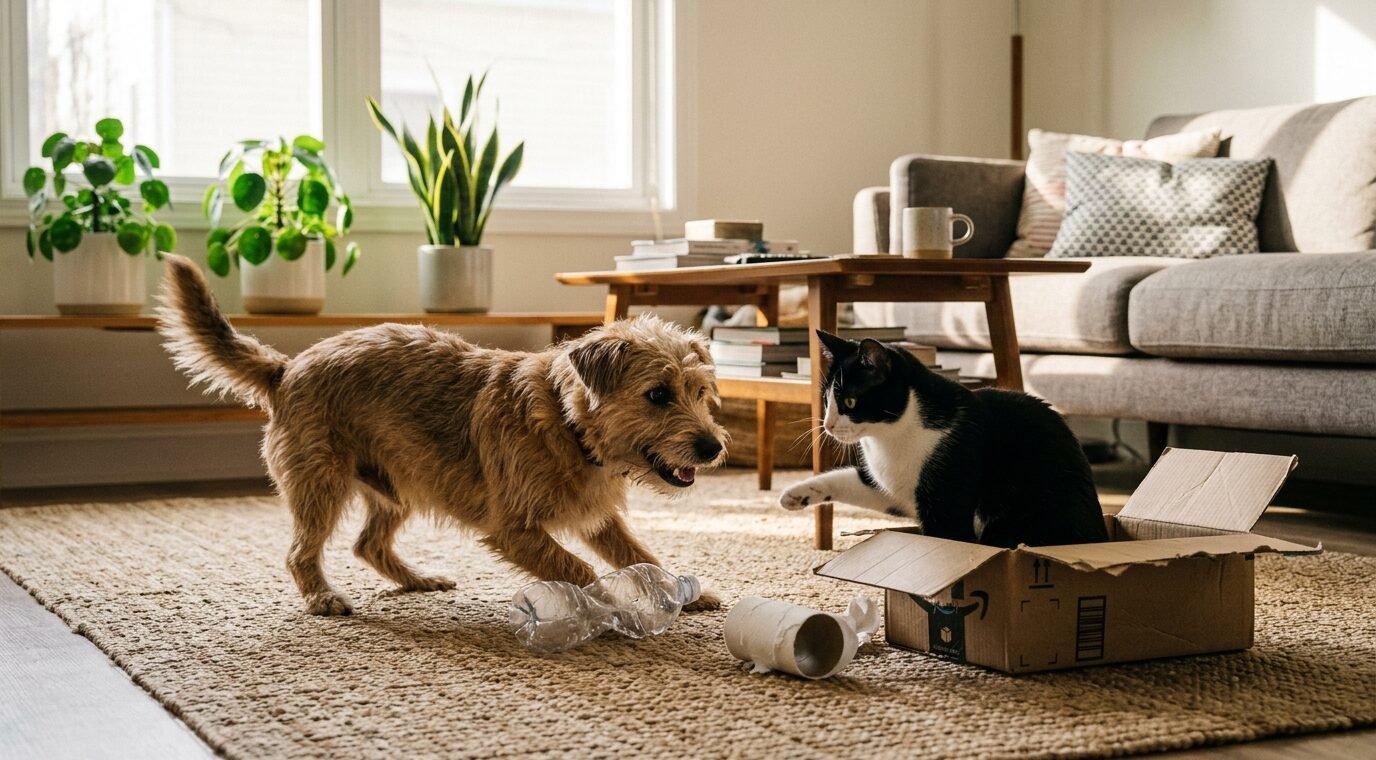 Brinquedos Simples para Gastar Energia Dentro de Casa Guia Prático para Cães e Gatos