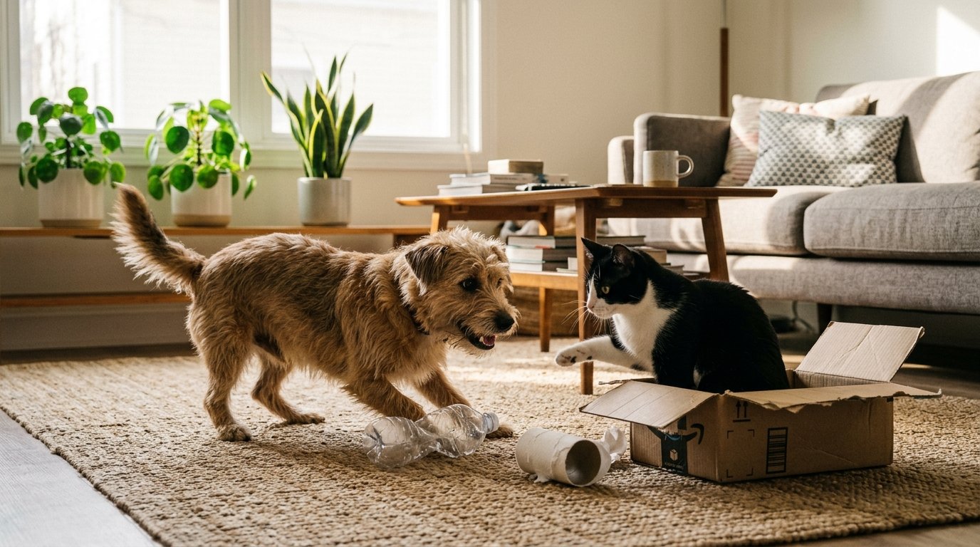Brinquedos Simples para Gastar Energia Dentro de Casa Guia Prático para Cães e Gatos