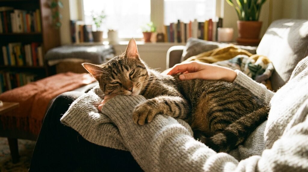 Por que gatos amassam pãozinho?